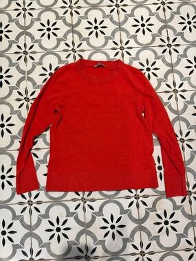 Cos bright orange-red cotton sweater